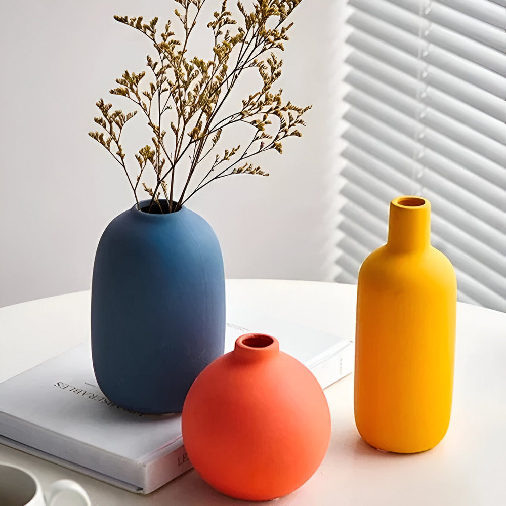 Astraelle - Elegante vaso scandinavo in ceramica in stile minimalista per un'atmosfera moderna