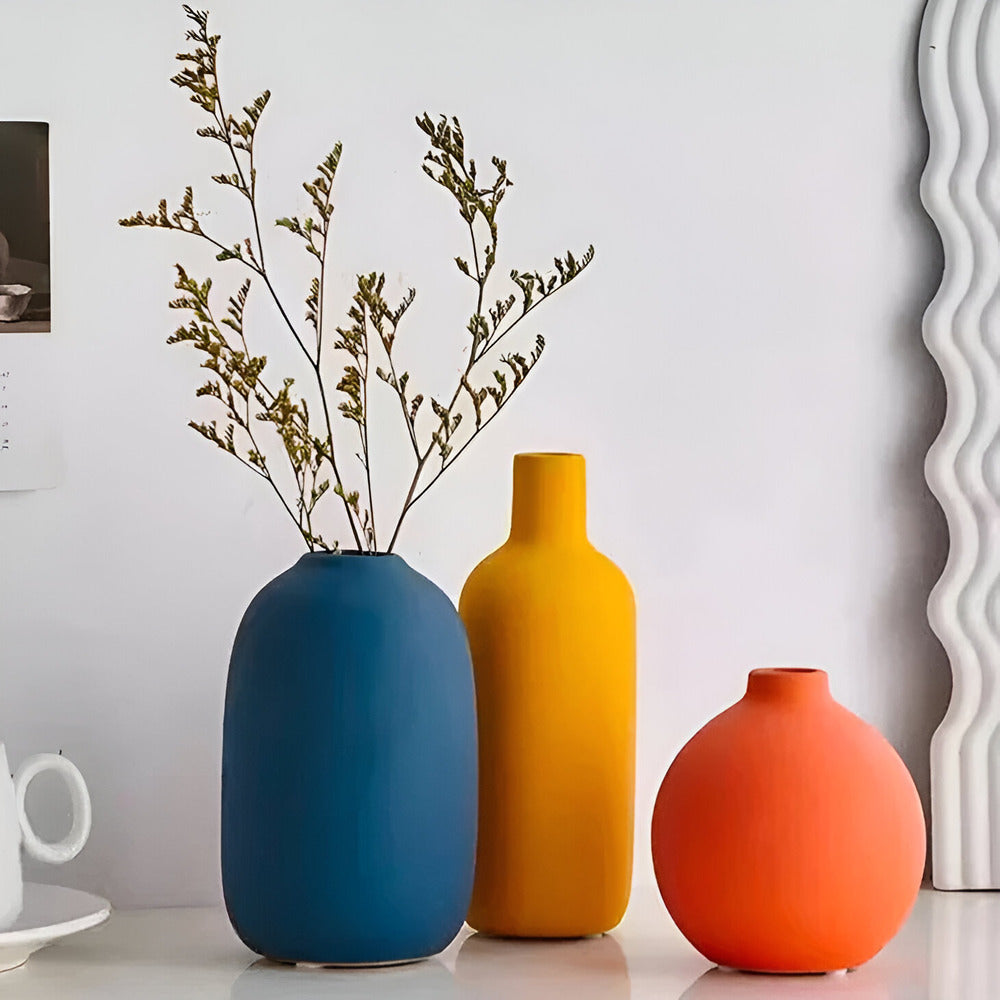 Astraelle - Elegante vaso scandinavo in ceramica in stile minimalista per un'atmosfera moderna