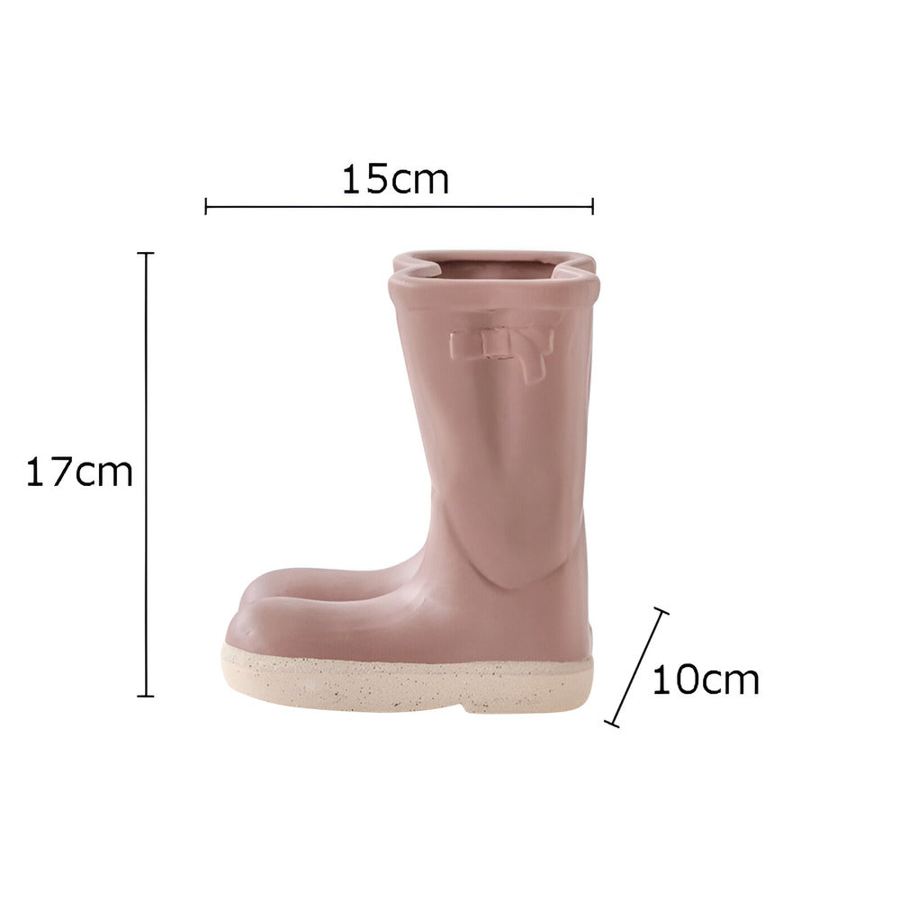 Minthara - bellissimo vaso in ceramica a forma di stivale unico per decorazioni di stile