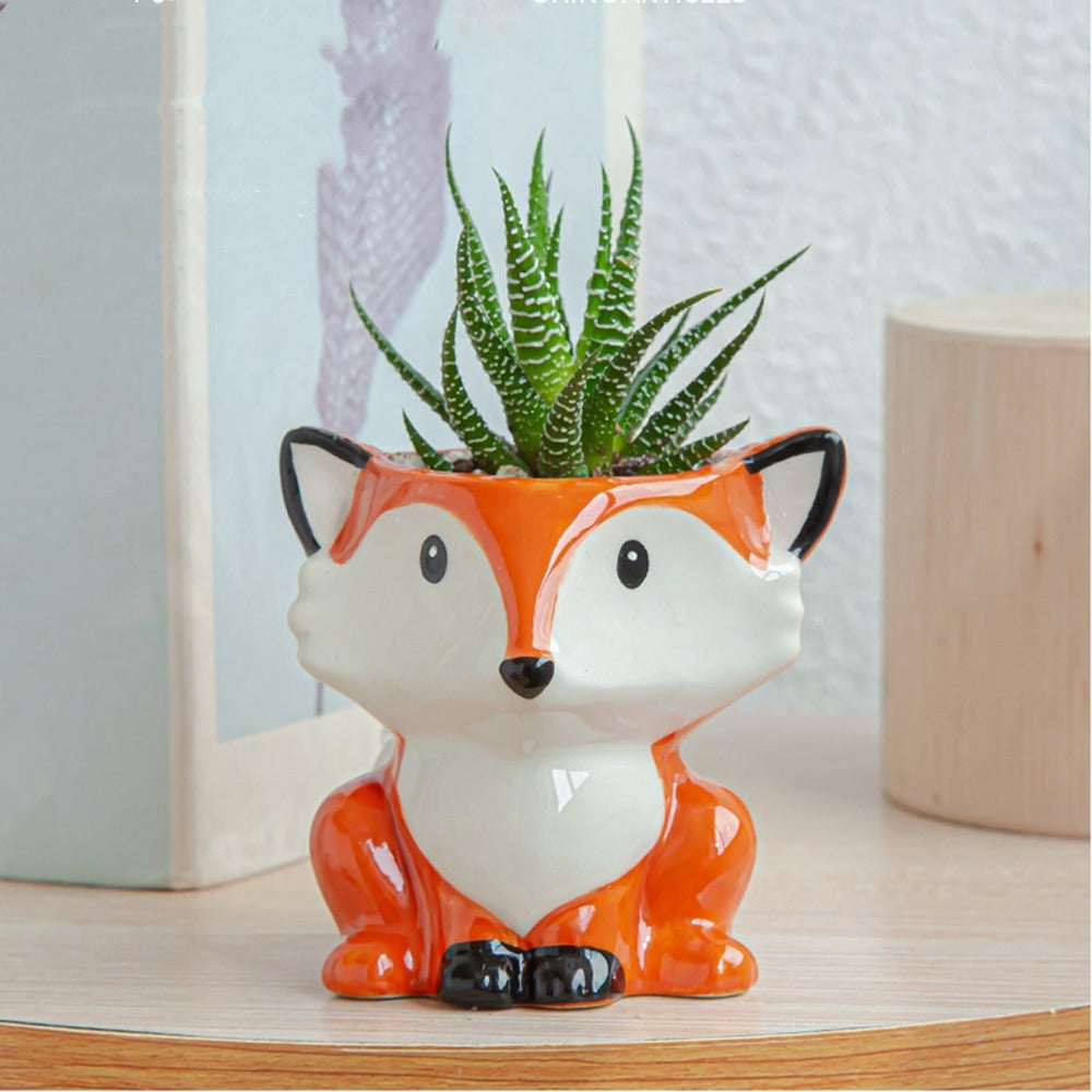 Serenna - Vaso per fiori animale creativo unico per un tocco giocoso in casa o in giardino
