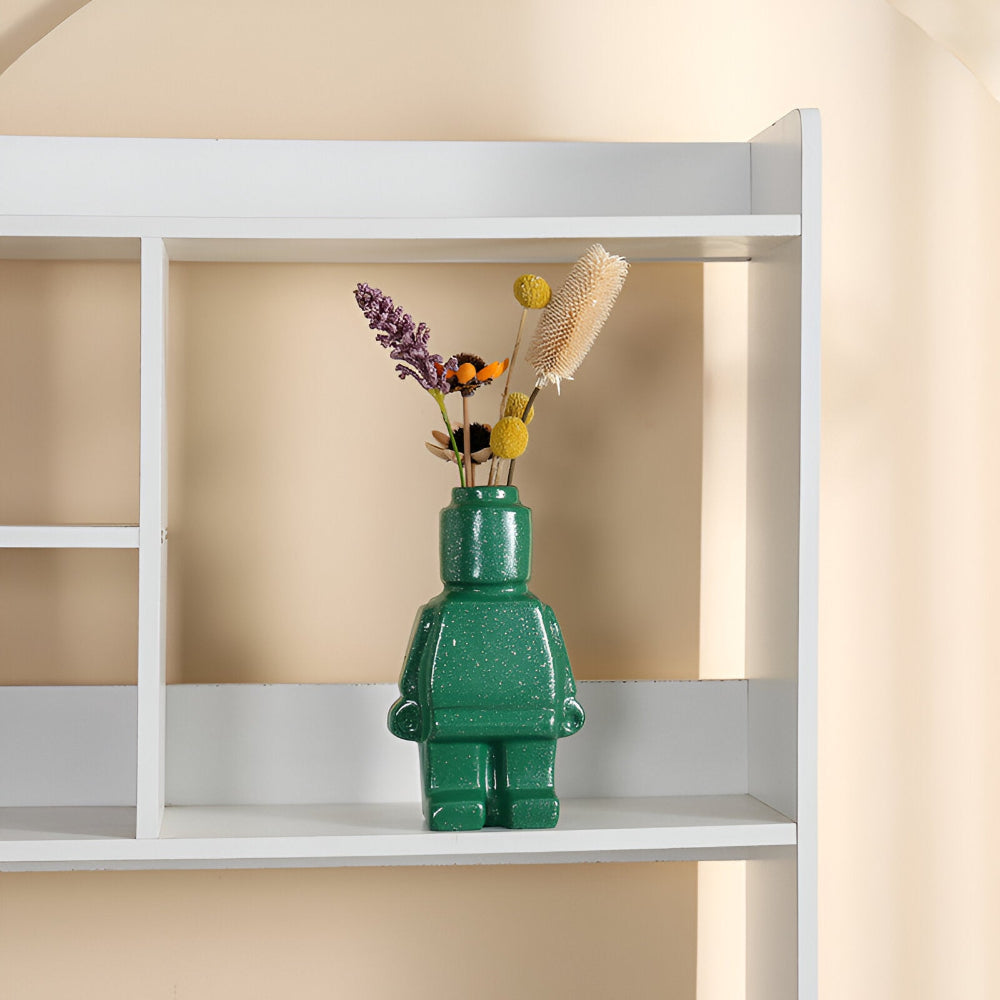 Larissa - Vaso Intrecciato per Piante dal Design Robotico Moderno per un Tocco Unico al Giardino