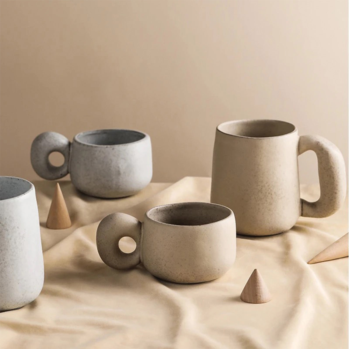 Tazze in Pietra Fatto a Mano Louv - Ceramiche Uniche per un Tocco di Eleganza