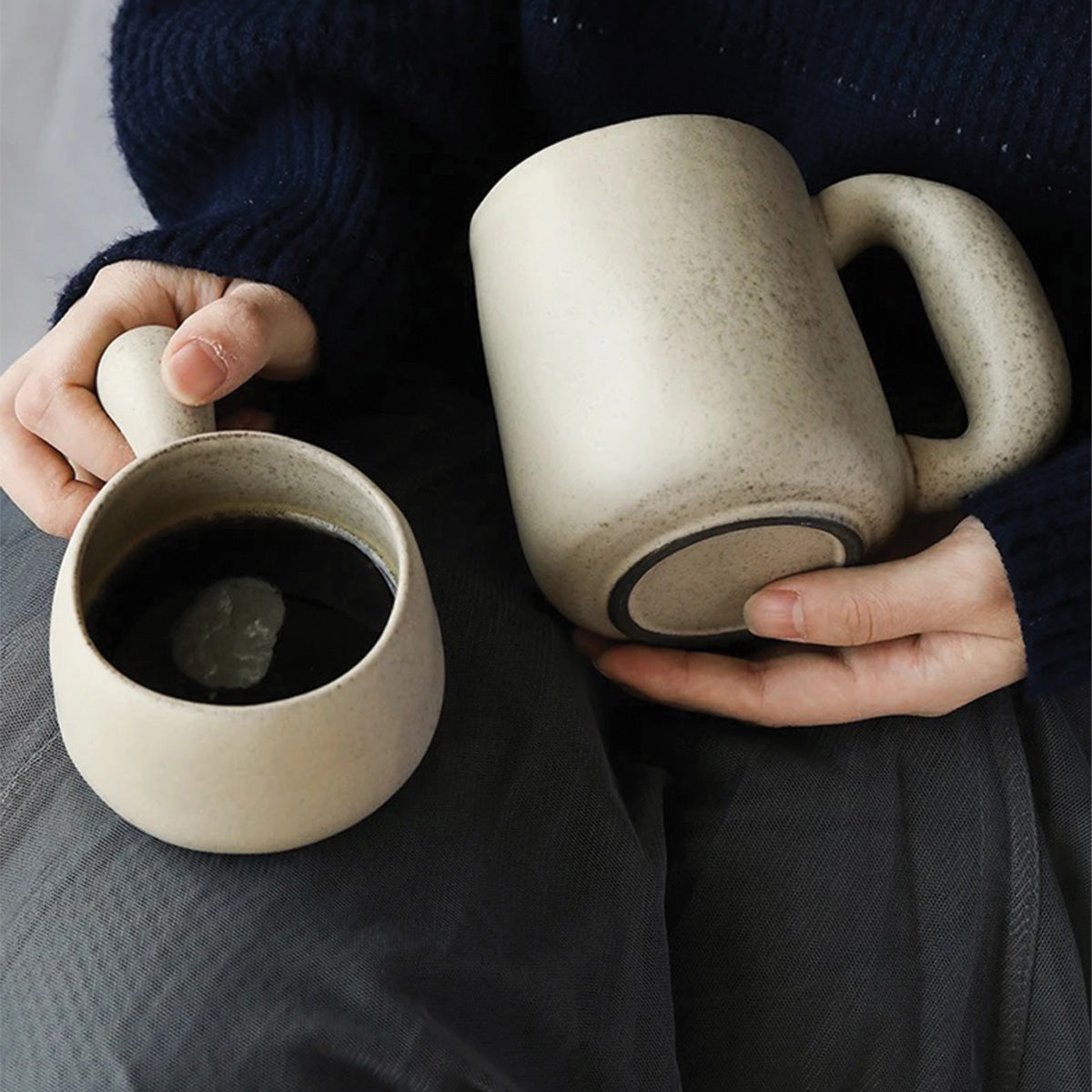 Tazze in Pietra Fatto a Mano Louv - Ceramiche Uniche per un Tocco di Eleganza