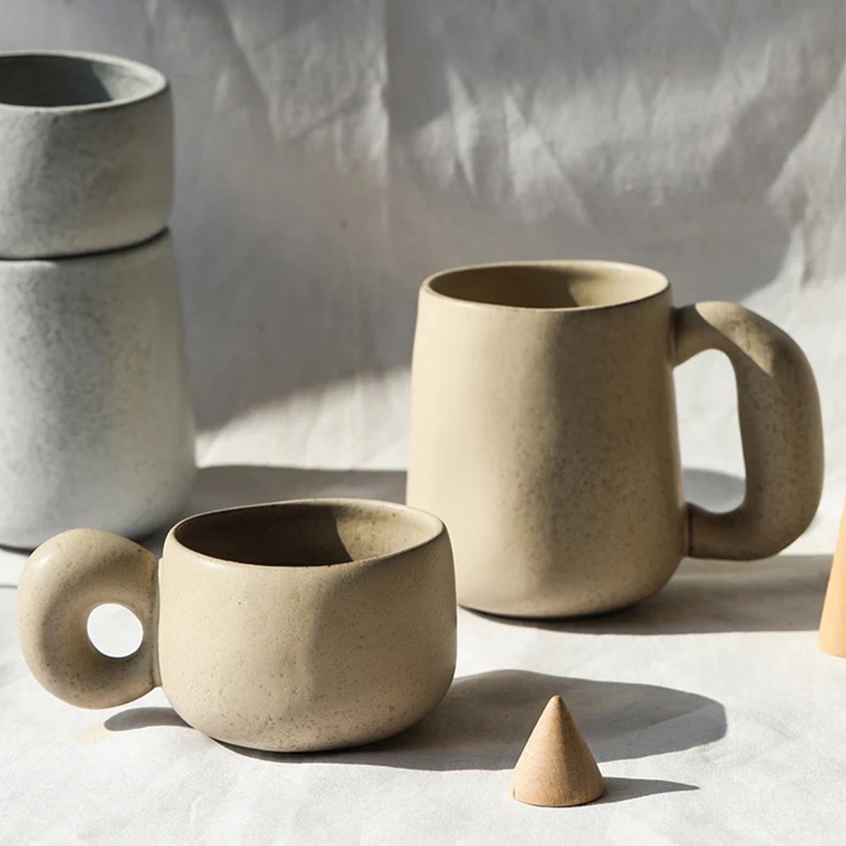 Tazze in Pietra Fatto a Mano Louv - Ceramiche Uniche per un Tocco di Eleganza