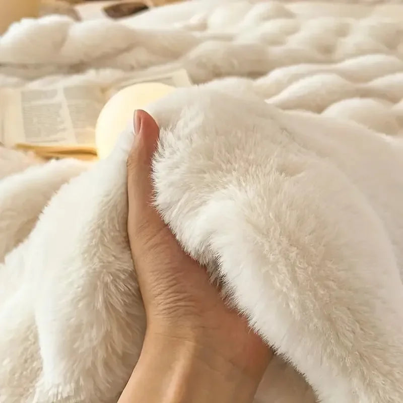Coperta Invernale Lussuosa per Letto e Divano – Morbida Pelliccia Sintetica Reversibile per il Massimo Comfort