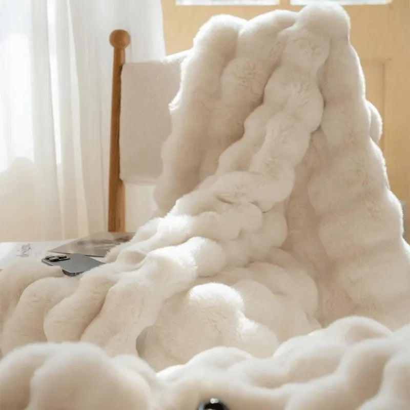 Coperta Invernale Lussuosa per Letto e Divano – Morbida Pelliccia Sintetica Reversibile per il Massimo Comfort