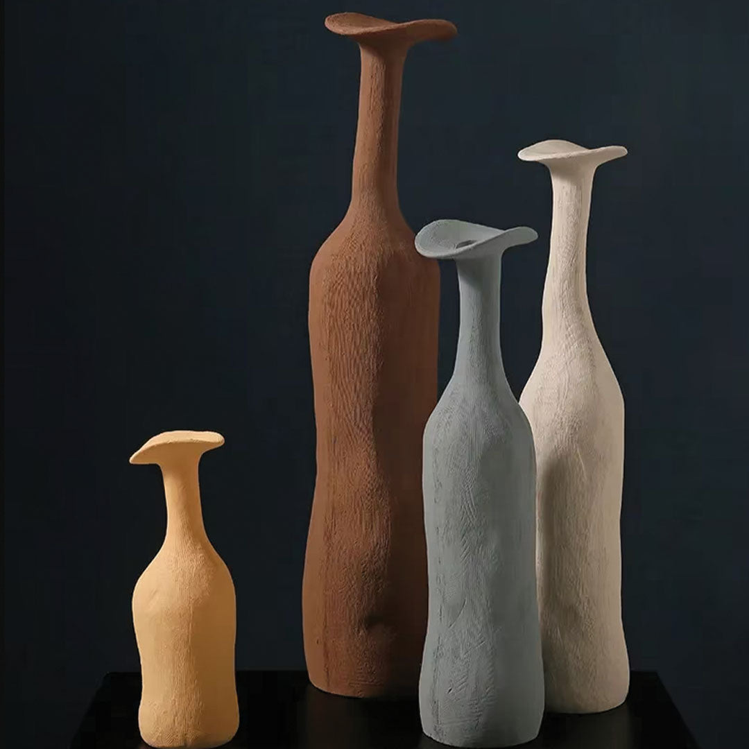 Vaso in ceramica moderna Morandi – elemento decorativo chic ed elegante