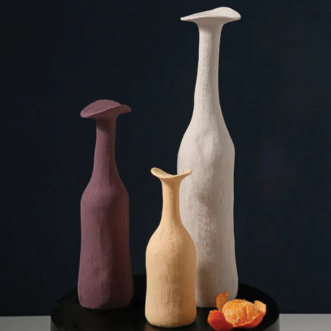 Vaso in ceramica moderna Morandi – elemento decorativo chic ed elegante