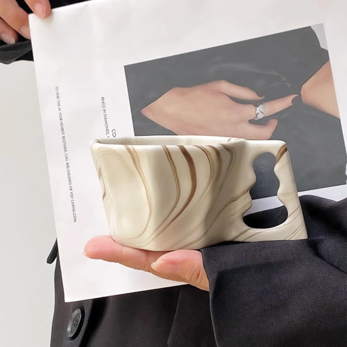 Tazza a forma ovale
