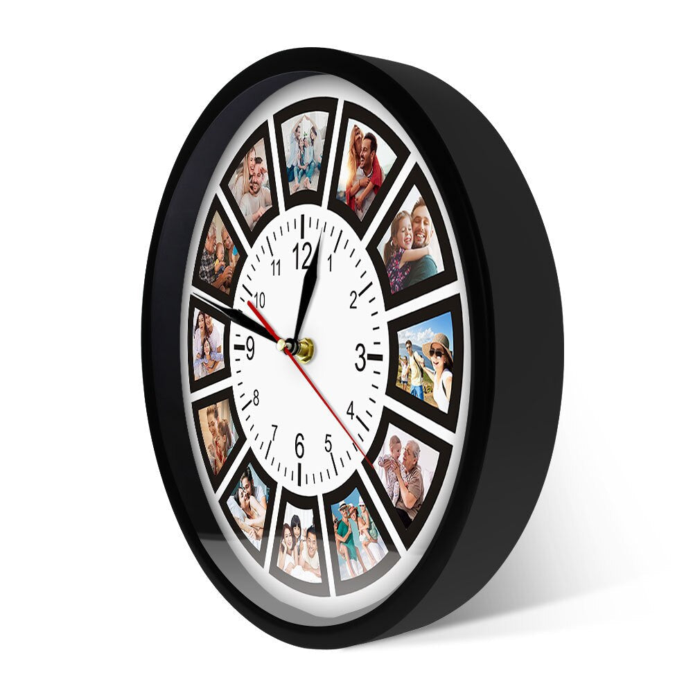 Camena - Orologio da Parete Personalizzato Unico con Foto per Decorazione Accogliente della Casa