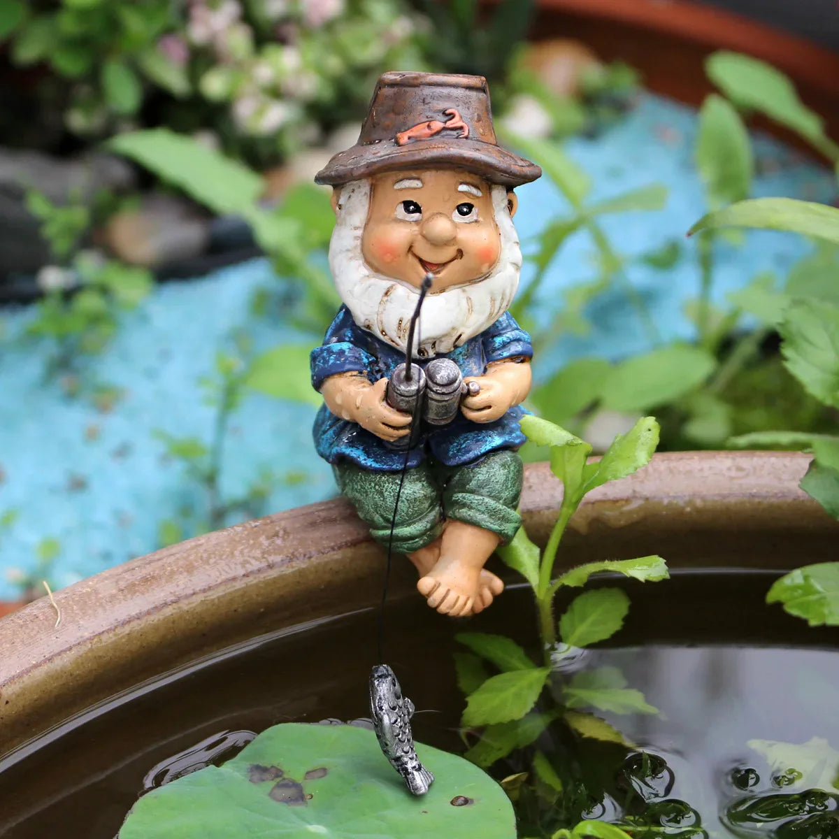 Thalia Gnomo Scomparsa Figurina in Resina - Perfetta per Decorazione da Scrivania e Tavolo