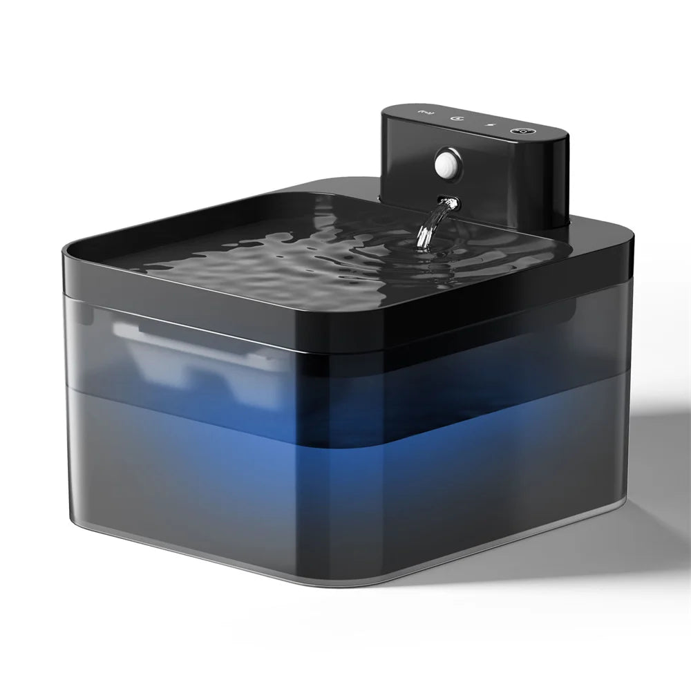 Fontana d'acqua con sensore wireless avanzato per un'esperienza migliore e a misura di gatto