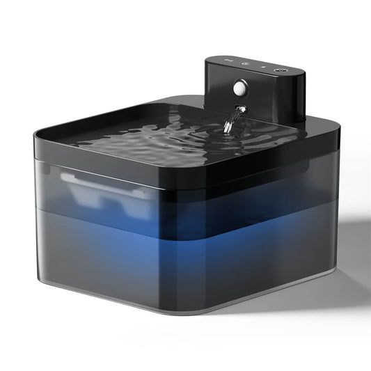 Fontana d'acqua con sensore wireless avanzato per un'esperienza migliore e a misura di gatto