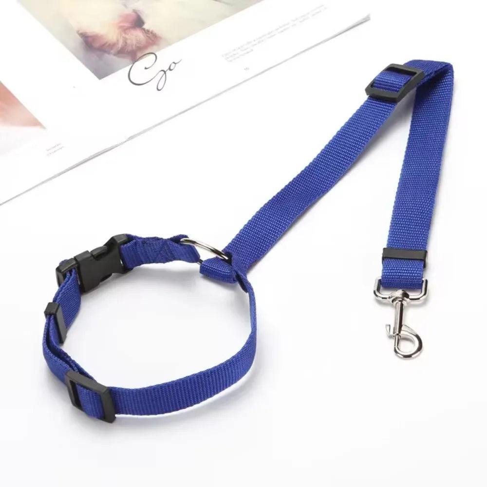Cintura di Sicurezza Regolabile in Nylon per Cani e Pettorina per Viaggi Sicuri e Confortevoli