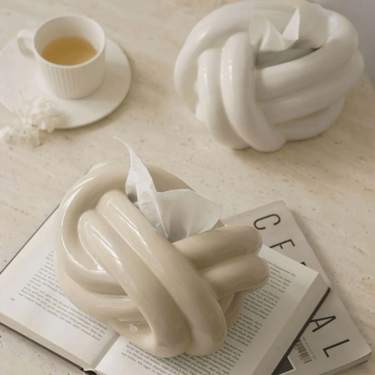 Scatola per fazzoletti Knot | Aggiungi un tocco di eleganza e funzionalità al tuo arredamento interno