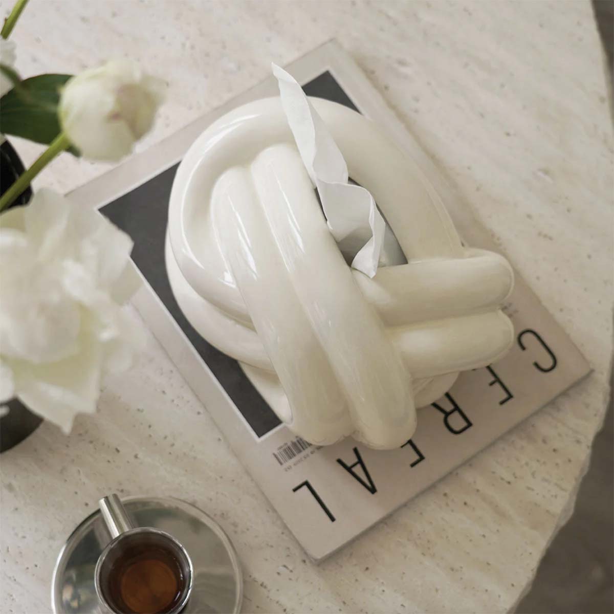 Scatola per fazzoletti Knot | Aggiungi un tocco di eleganza e funzionalità al tuo arredamento interno