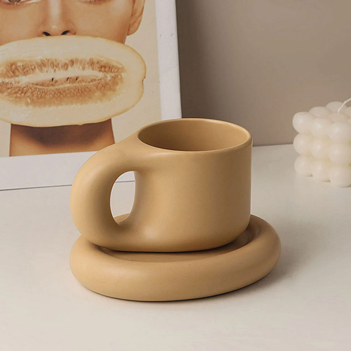 Elegante tazza da caffè espresso in ceramica resistente – Perfetta per i tuoi caffè premium