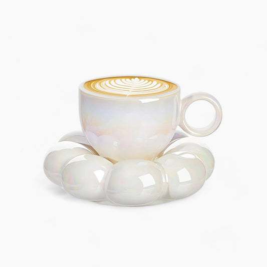 Tazza elegante con girasole e motivo floreale perfetta per una colazione splendida
