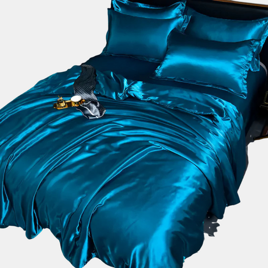 Lussuose Lenzuola di Seta | Comfort Traspirante, Morbido ed Elegante per la Camera da Letto
