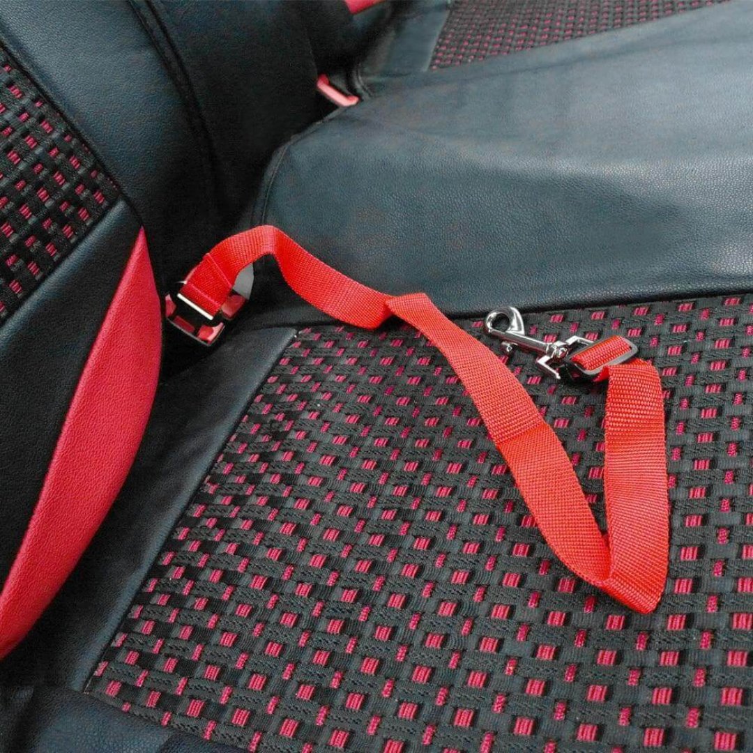 Cintura di Sicurezza Regolabile per Cani con Moschettone Ruotabile a 360° per un Viaggio Confortevole e Sicuro