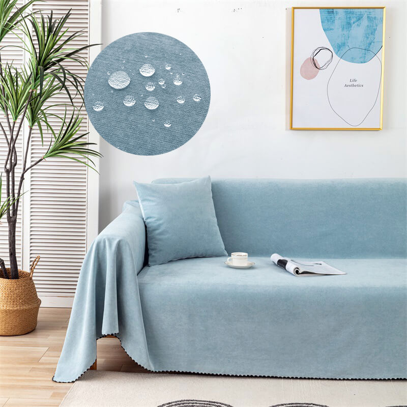 Copertura per divano impermeabile elegante e resistente con retro antiscivolo per una protezione ottimale