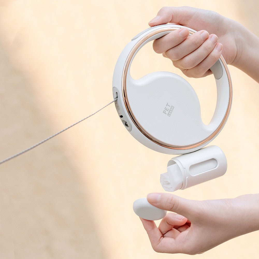 Guinzaglio riflettente per cani ricaricabile USB per comodità e sicurezza