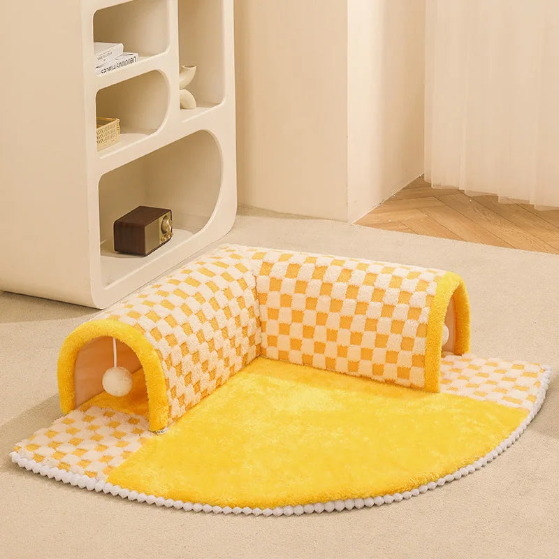 Tunnel da gioco e casa di lusso per gatti