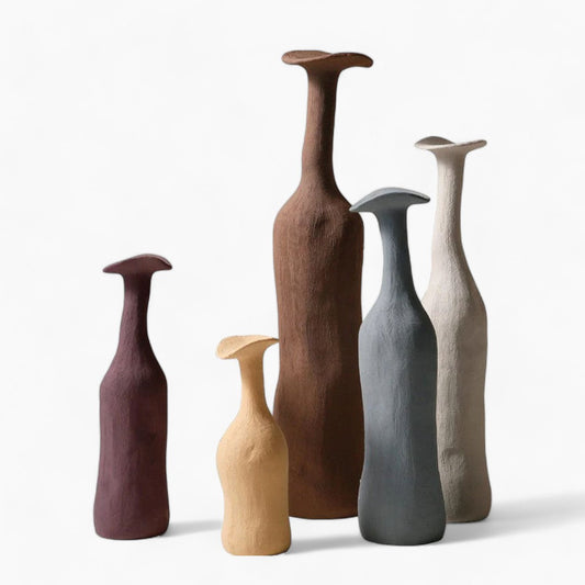Vaso in ceramica moderna Morandi – elemento decorativo chic ed elegante